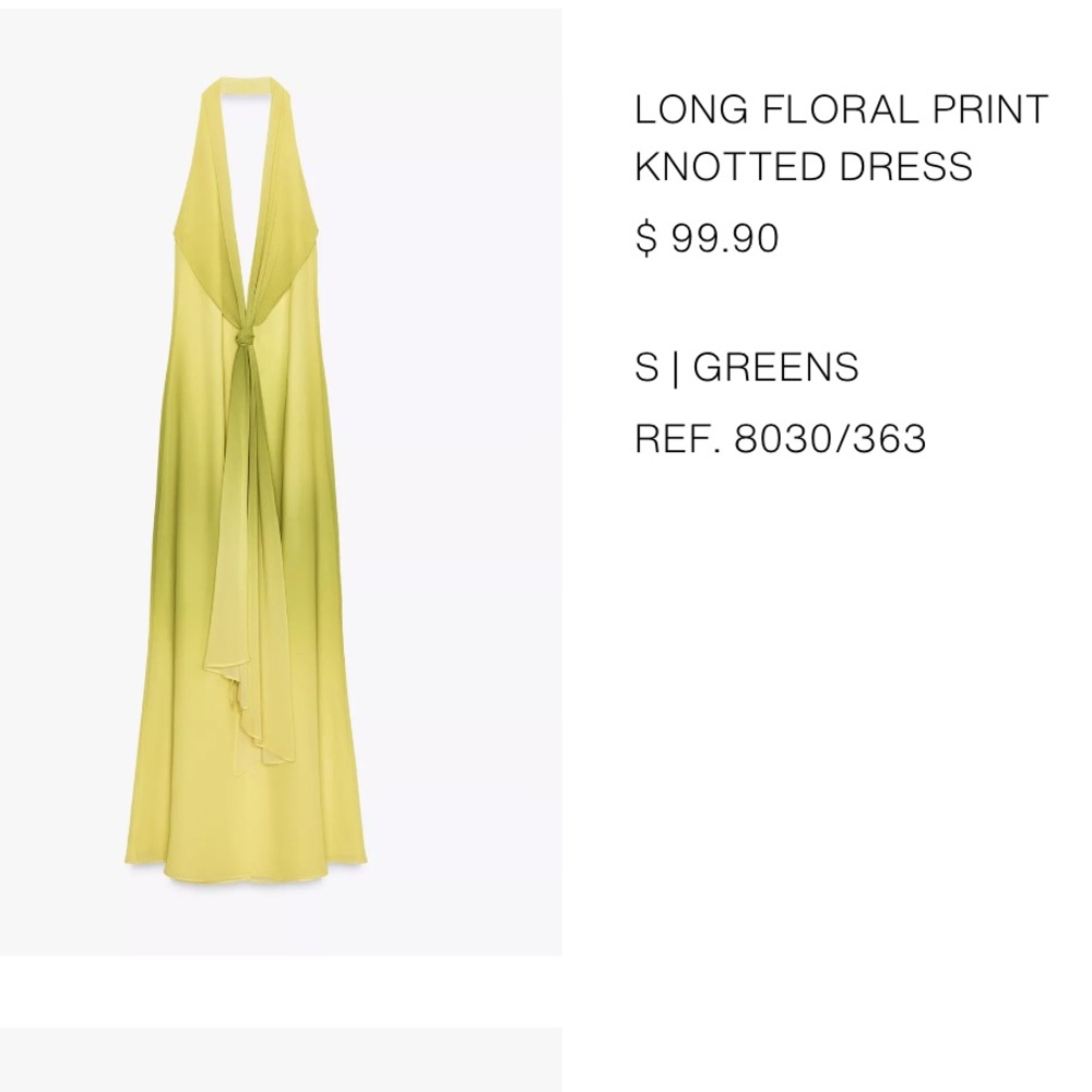 Elegant Lime Halter Maxi Dress - Picture 6 of 6